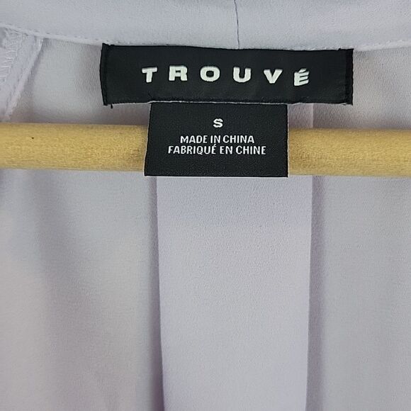 TROUVE | Cut out Faux Wrap Blouse High/Low Hem- Size Small - Picture 2 of 4